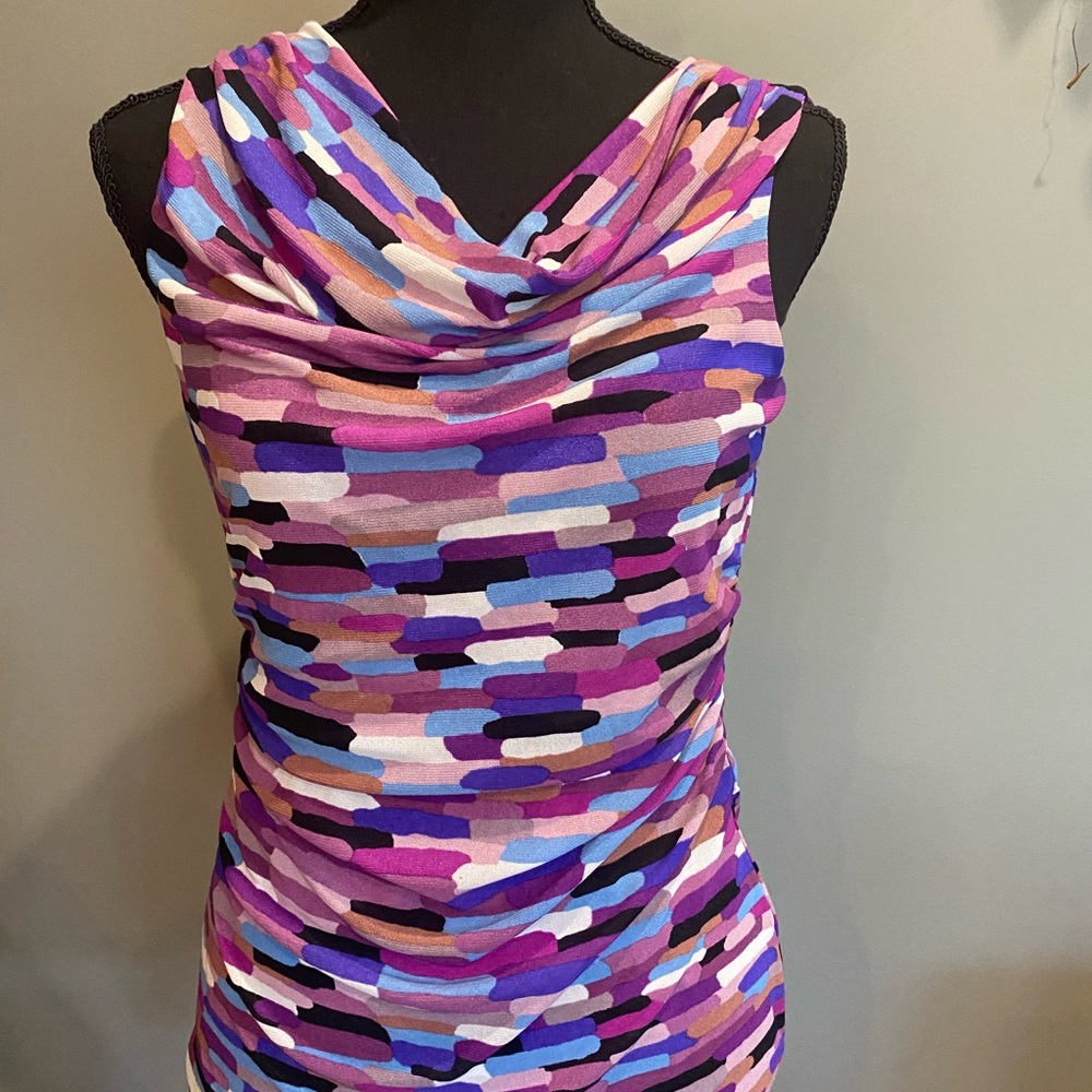 Cable and Gauge layered mesh blouse